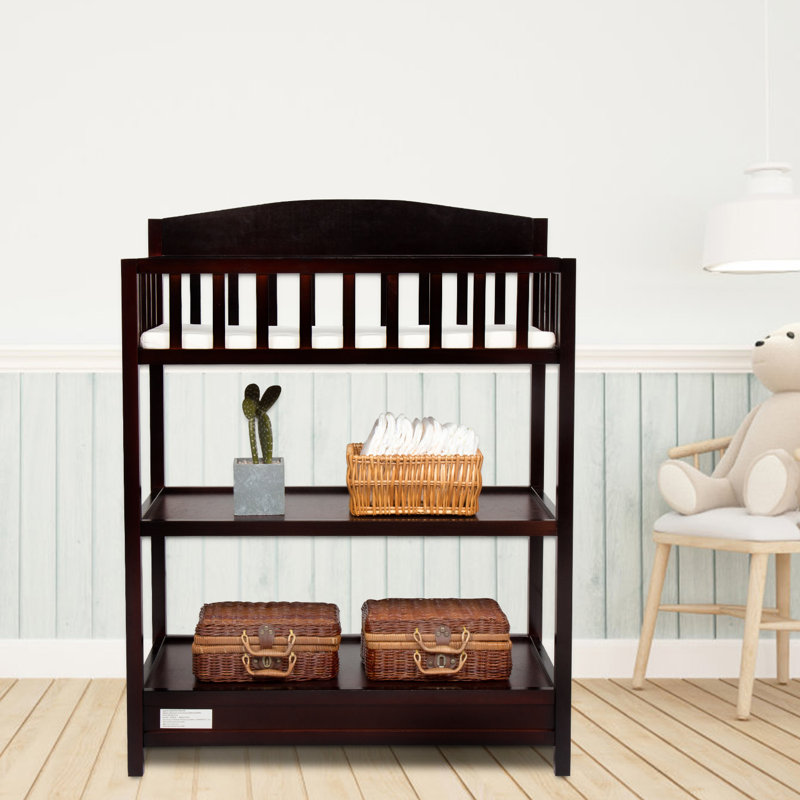 light wood changing table