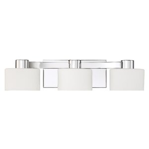 Luca Polished Chrome 3-Light Vanity Light