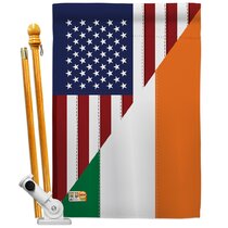 Irish American Flag THB2110F1 House Flag Garden Flag