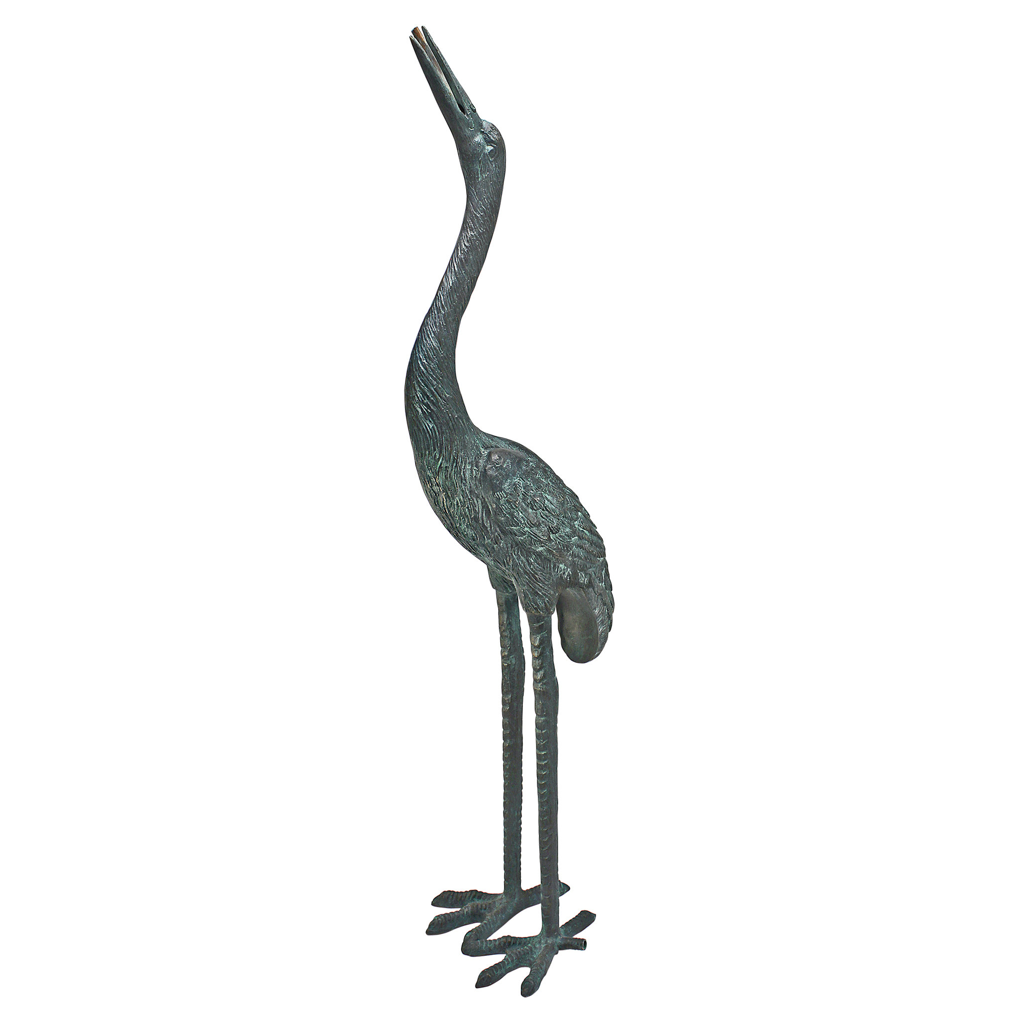 Design Toscano Neck Crane Garden Statue & Reviews | Perigold