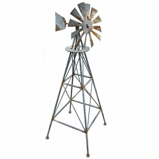 7.25" Rustic look Steel Windmill Crafting or Decorative Ornaments 