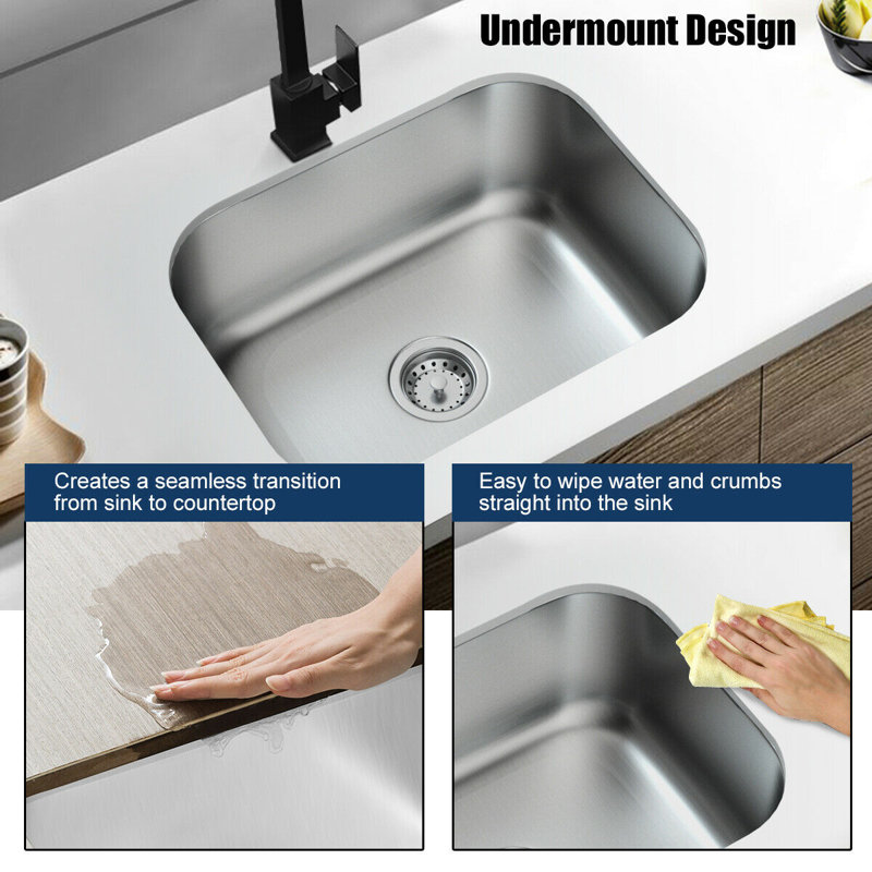 Dimakai 23 L X 18 W Undermount Kitchen Sink With Soap Dispenser Wayfair