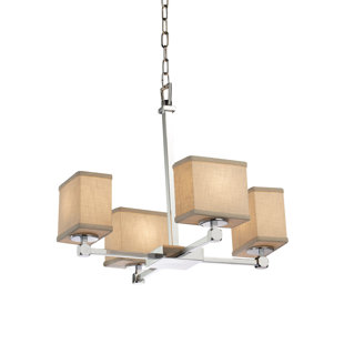 Go to store & view more images Red Hook 4 Light Rectangle Chandelier by Latitude Run