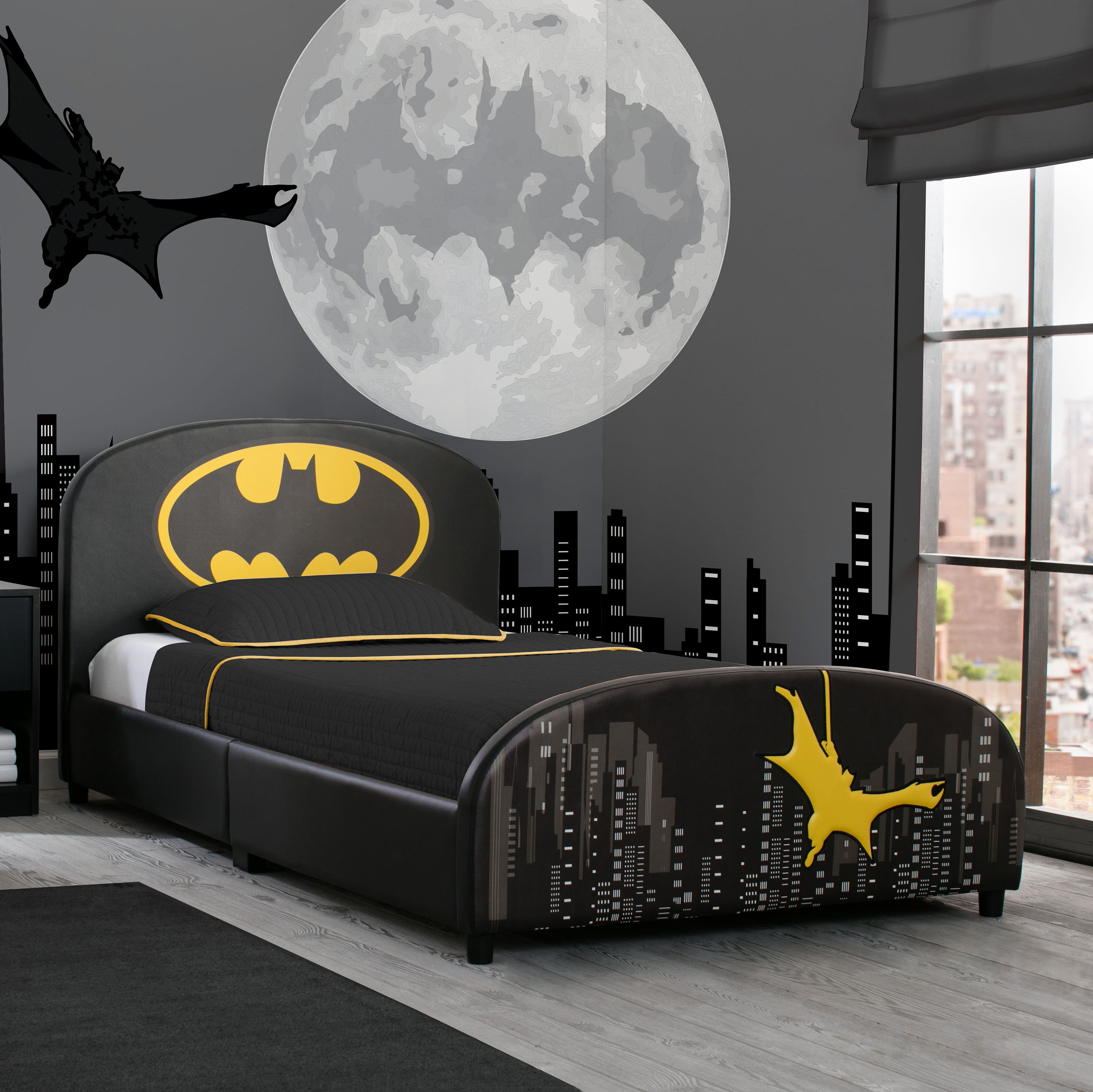 Delta Children Batman Twin Solid Wood Platform Bed By Delta Children Reviews Wayfair