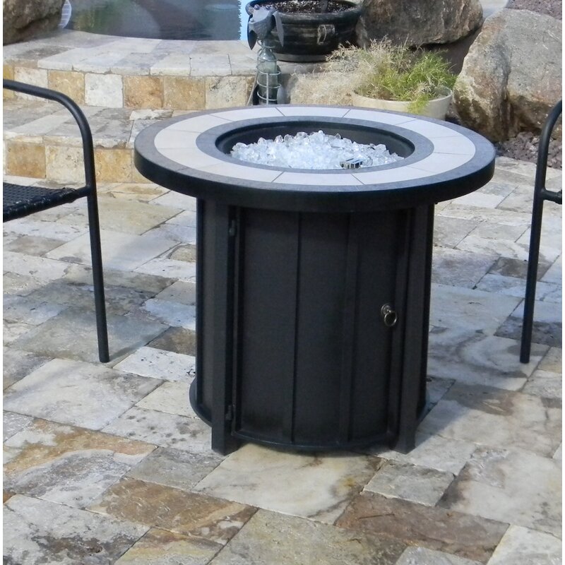 Ebern Designs Slay Steel Propane Fire Pit Table Reviews Wayfair