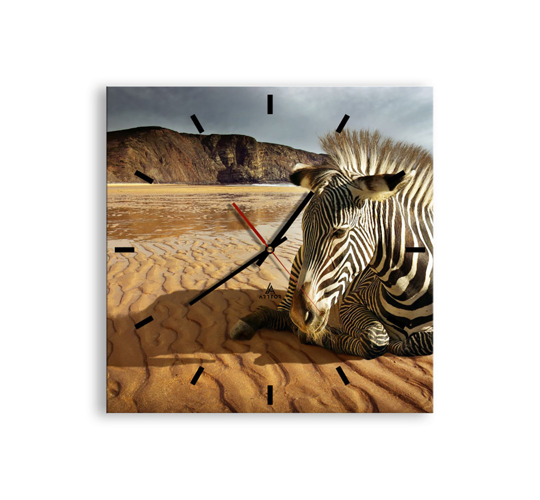 Bloomsbury Market Geräuschlose Wanduhr Paskal Größe: 40 cm H x 40 cm B x 0,4 cm T