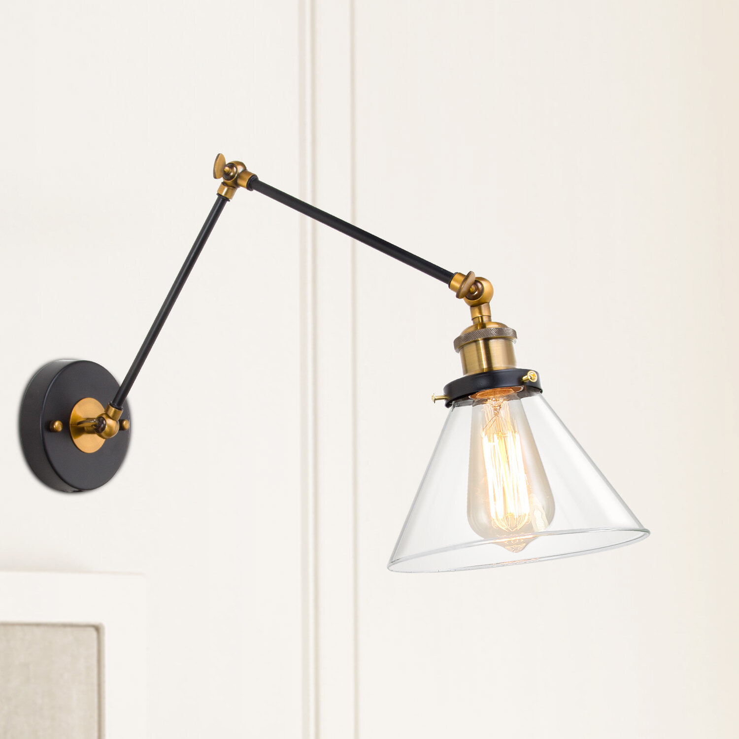 Glenhaven 1 Light Swing Arm Lamp