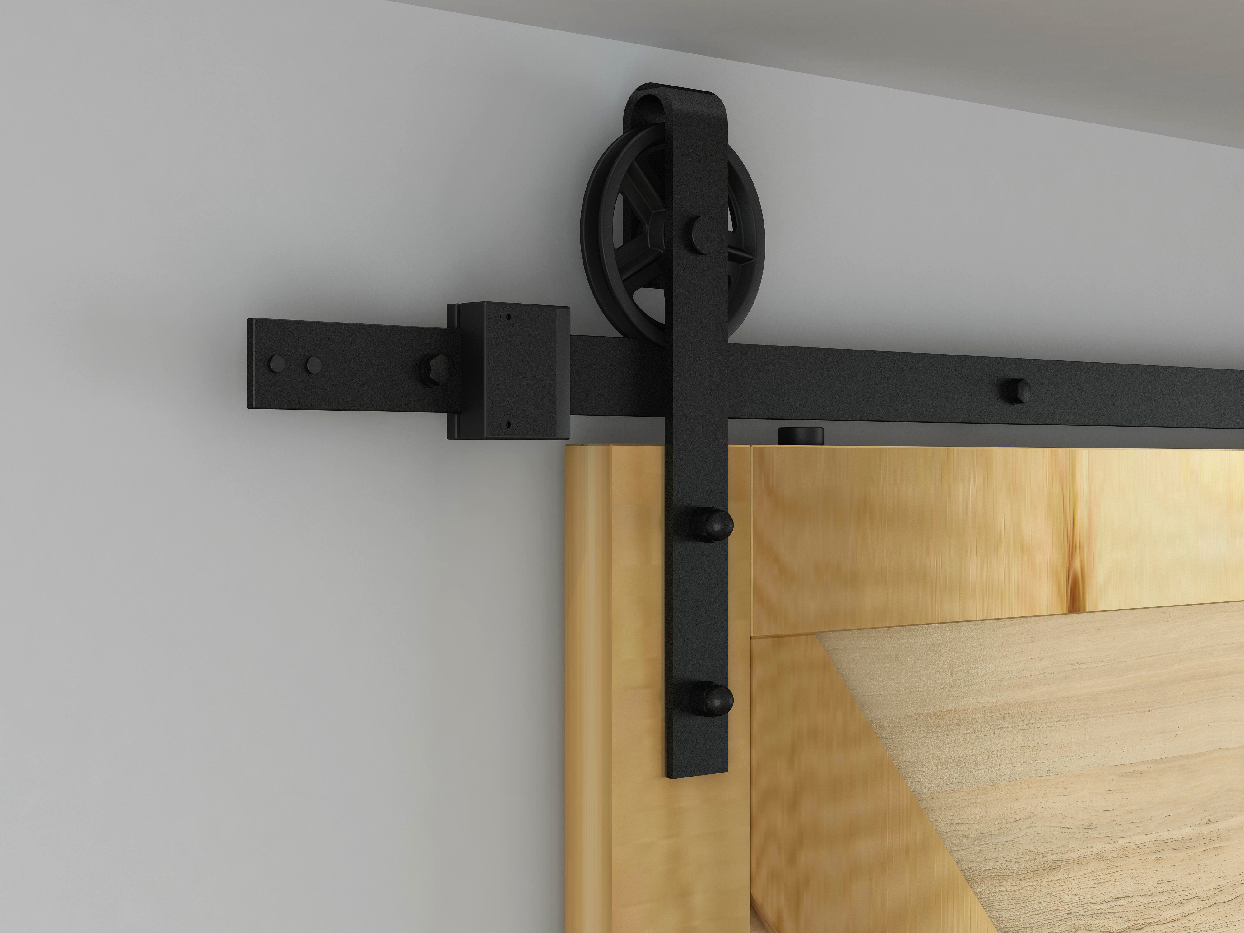Custom Service Hardware Spoke Standard Single Track Barn Door