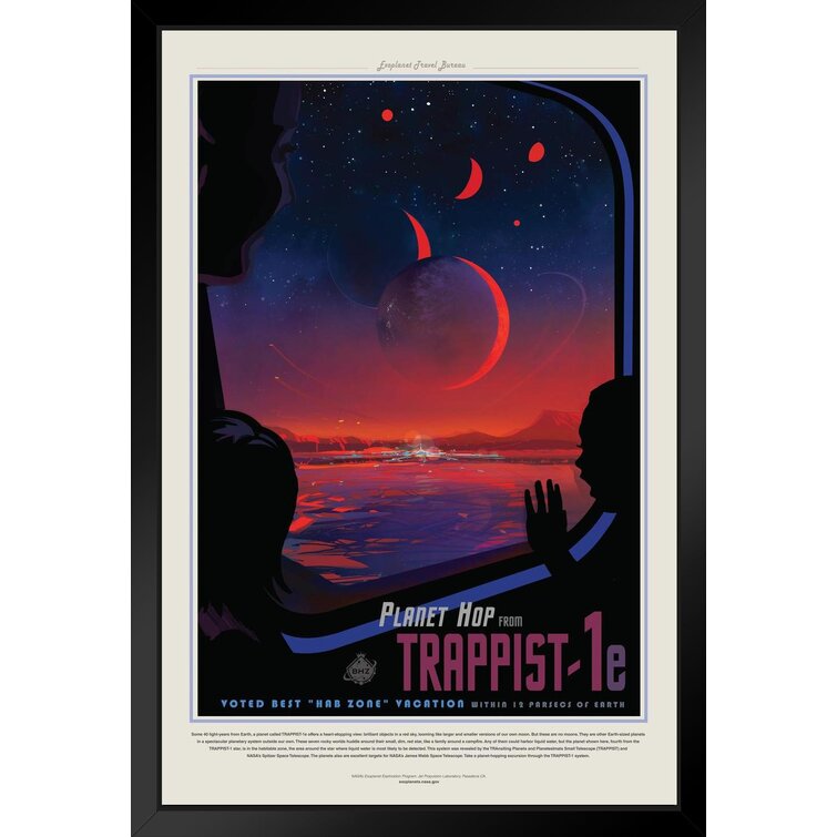 Earth Moon Space Large Poster Art Print