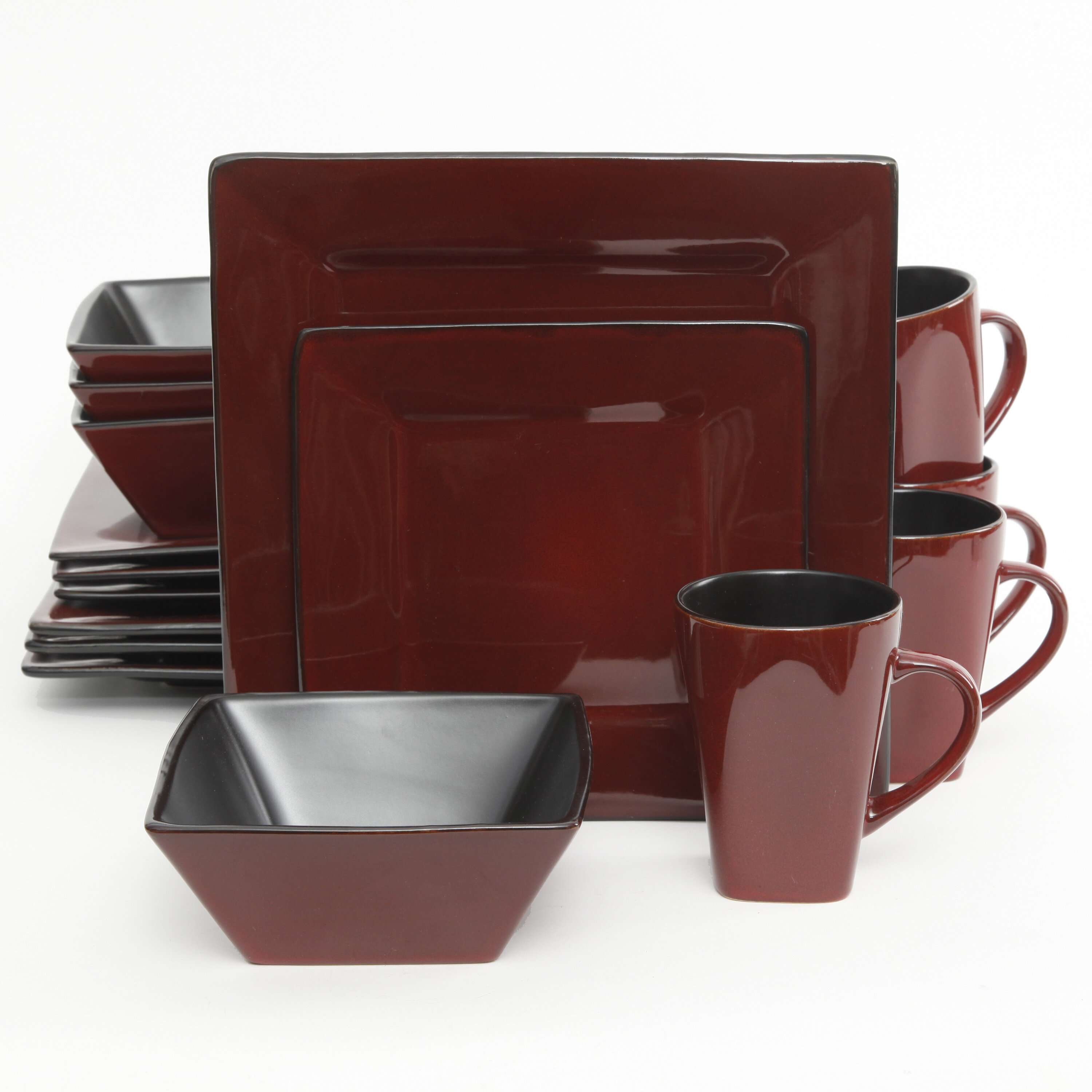 red dinnerware