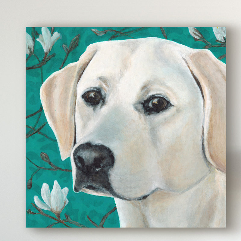 East Urban Home Dlynns Dogs Magnolia Acrylic Painting Print On