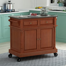 Brown Butcher Block Kitchen Islands Carts You Ll Love In 2021 Wayfair