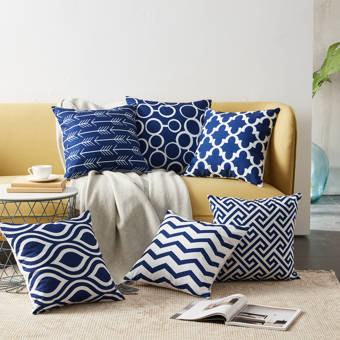 Andover Mills Mcpherson Square Cotton Pillow Cover Insert Reviews Wayfair