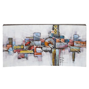 large abstract wall paintings wayfair