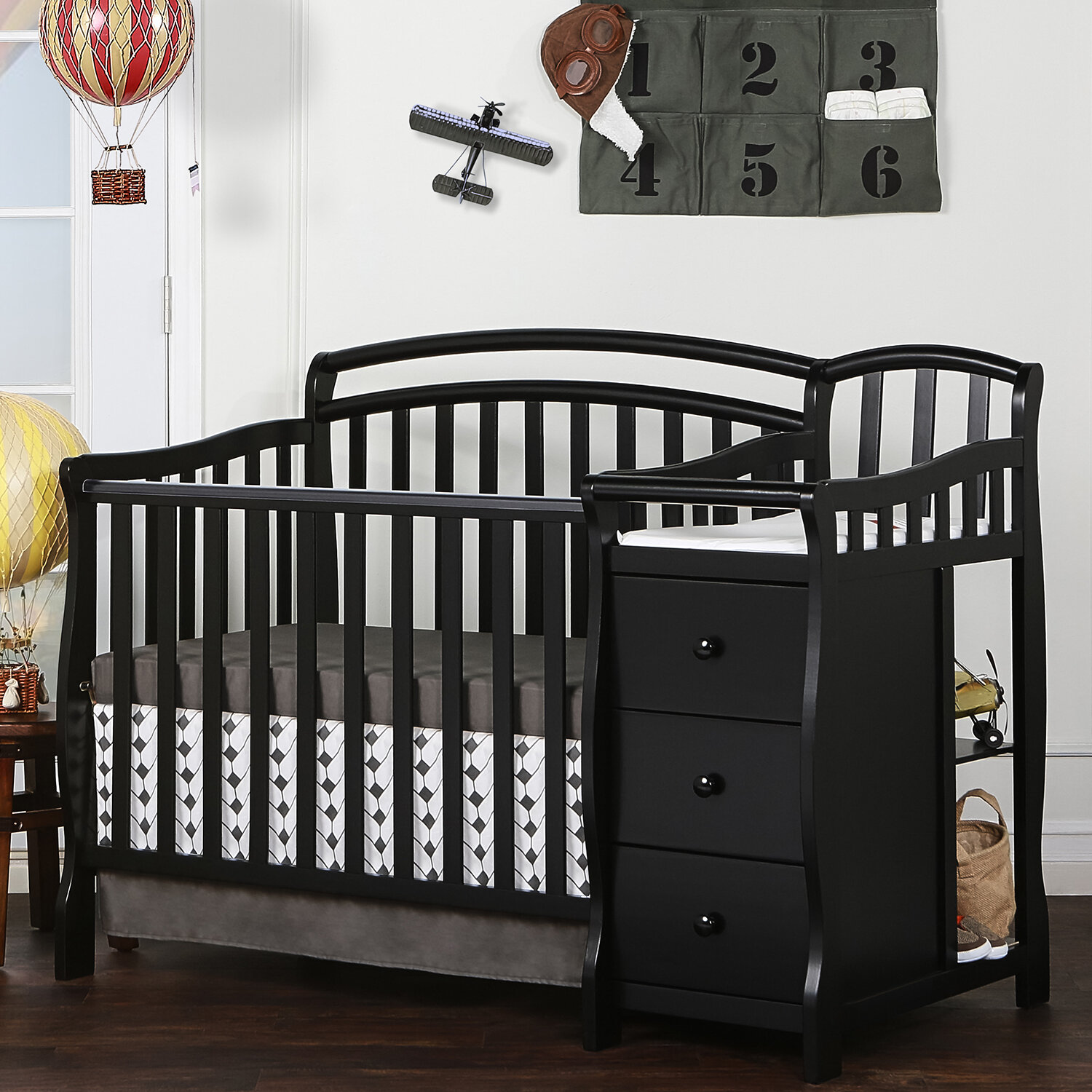 Dream On Me Caso 3 In 1 Mini Convertible Crib And Changer Combo