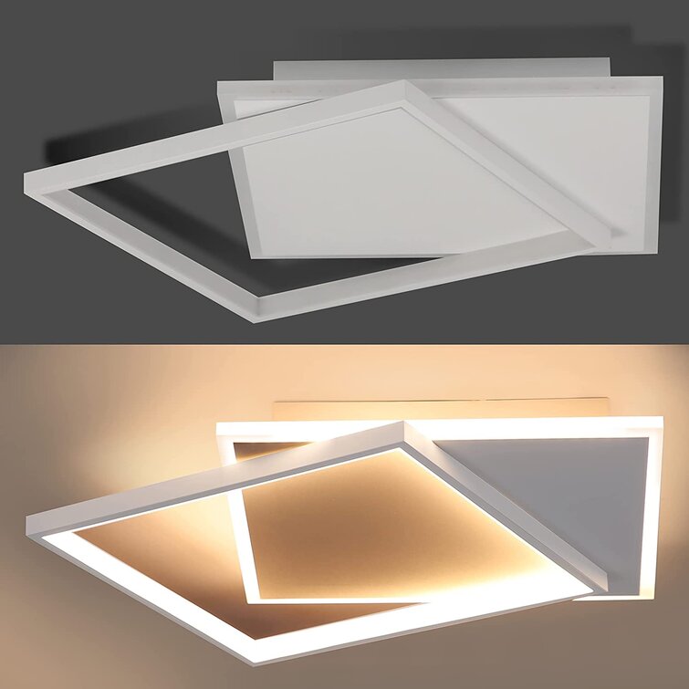 Lampenwelt LED Deckenleuchte Duarte dimmbar LED-Deckenlampe für Wohnzimmer & Esszimmer Modern in Weiß u.a Deckenlampe 2 flammig, A+, inkl. Leuchtmittel - Lampe 