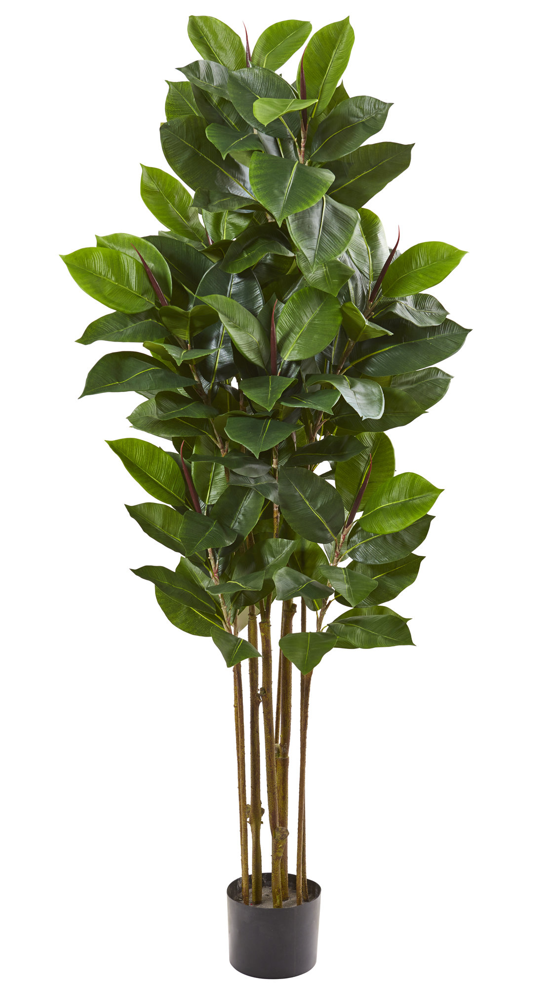 Primrue Artificial Rubber Leaf Tree In Pot Liner Reviews Wayfair