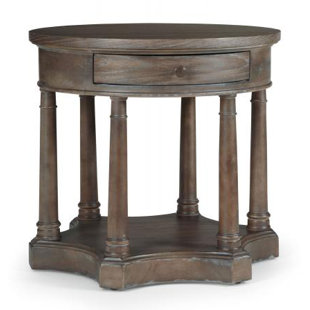 Belgian Oak End Table with Storage by Bernhardt