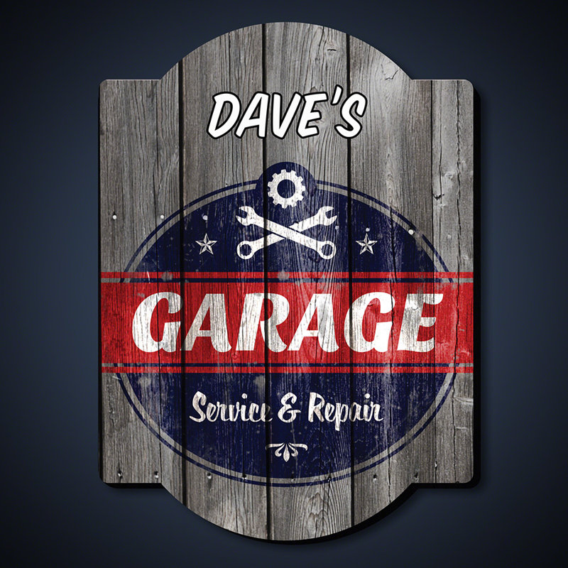 Home Wet Bar Vintage Personalized Garage Sign Wall Decor Wayfair