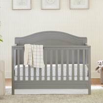 weathered gray crib