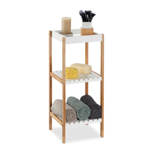 Free Standing Bathroom Shelves Wayfair Co Uk 30 X 72cm Free Standing Bathroom Shelf