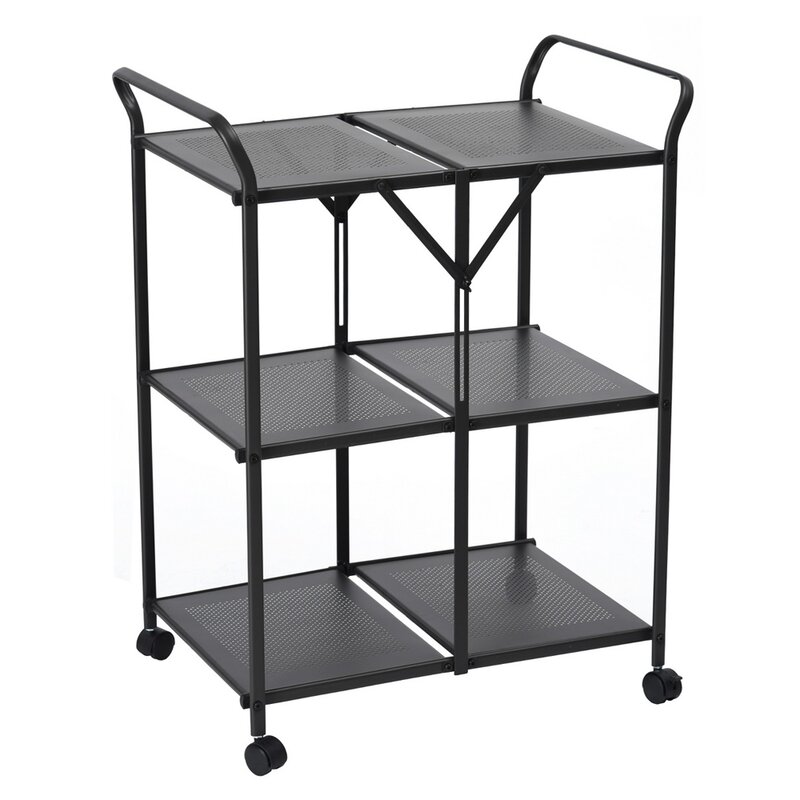 Prep & Savour Folding Kitchen Cart | Wayfair