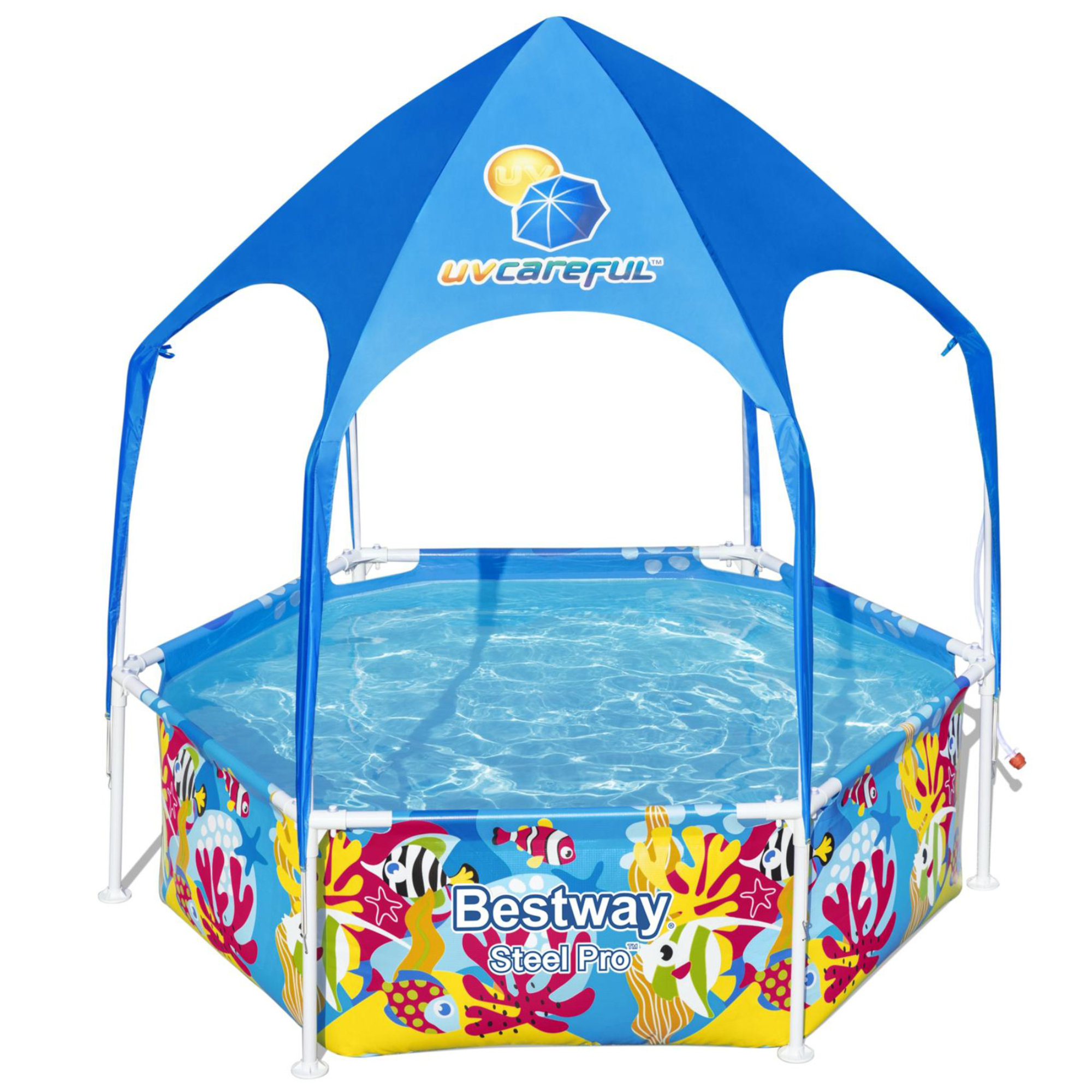 Bestway 1.67 ft x 6 ft x 6 ft Plastic Kiddie Pool Wayfair