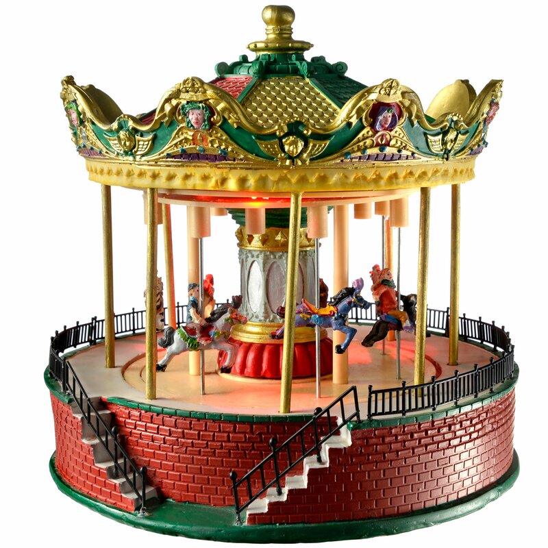 The Seasonal Aisle Pre-Lit LED Animated Carousel | Wayfair.co.uk