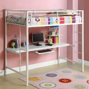 Bunk Beds Loft With Desks Wayfair Belfort Twin Loft Bed With Wood Workstation