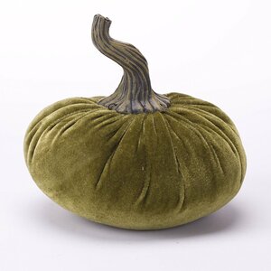 Plush Velvet Pumpkin Sculpture