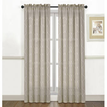 Langley Street Anaheim Geometric Room Darkening Thermal Grommet Single Curtain Panel Reviews Wayfair
