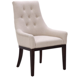 5West Elizabeth Arm Chair in Fabric Cream by Sunpan Modern