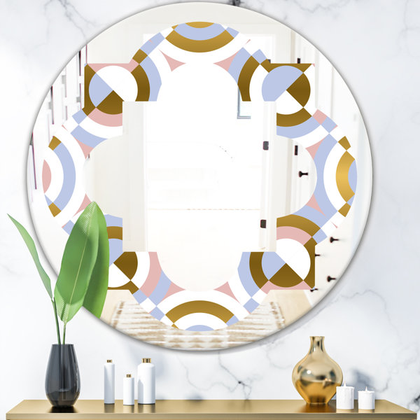 East Urban Home Quatrefoil Circular Geometric Shapes Pattern