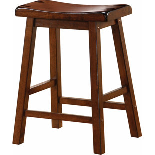 Weisgerber Wooden Casual 23.75" Counter Height Bar Stool (Set of 2) by