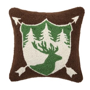 Deer Wool Throw Pillow