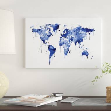 Blue" Jigsaw Puzzles 1000 Pieces "The World Map 