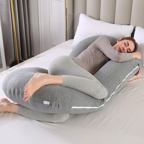 Lavish Home Full Contoured Body Pillow Maternity/Pregnancy Support Cushion 