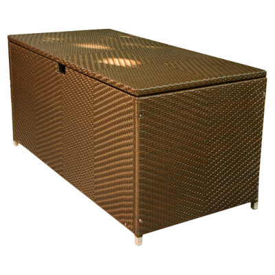 Darby Home Co  Fleischmann Resin Deck Box Color: Java