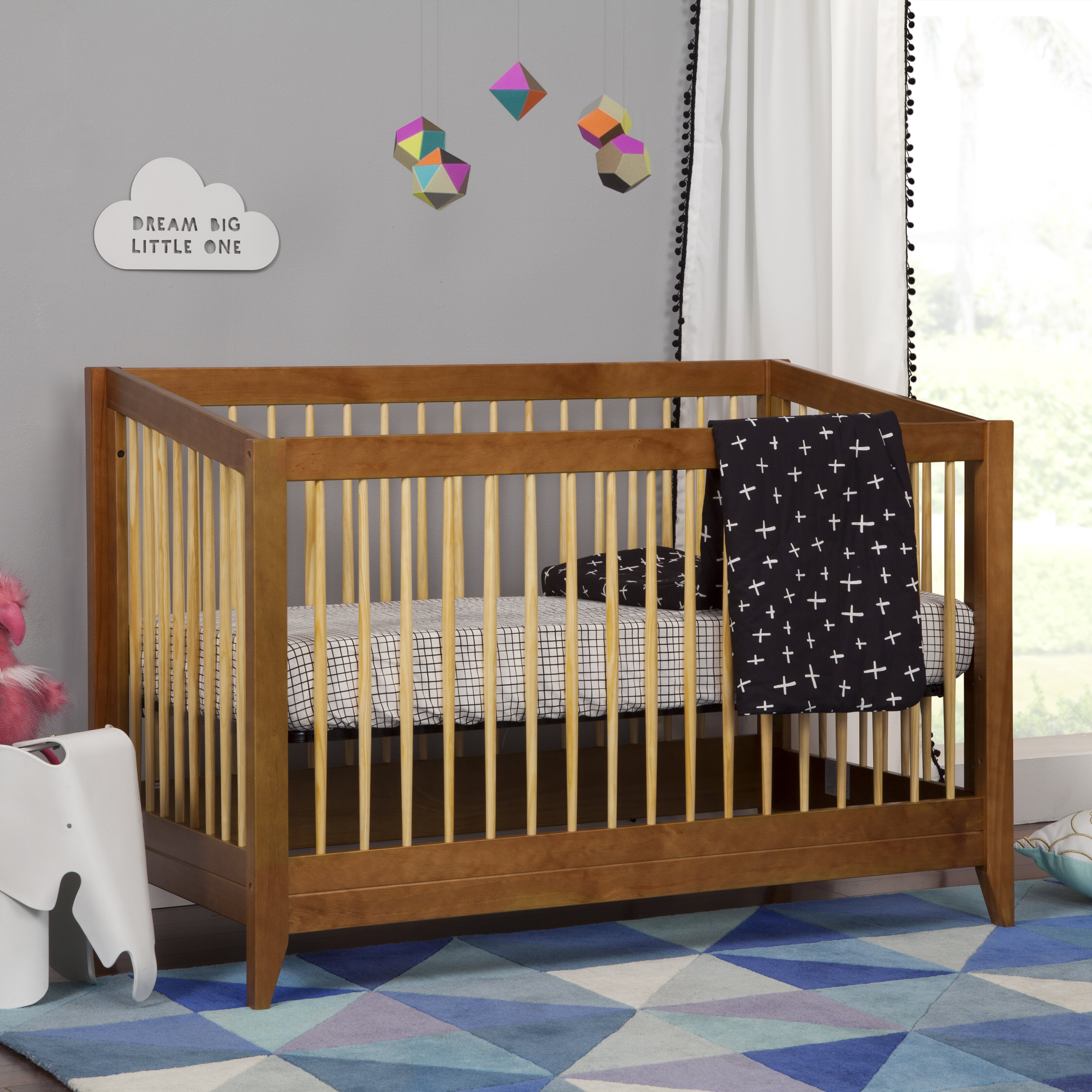 modern 4 in 1 convertible crib