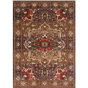 Medina Bohemian Style Light Brown Area Rug