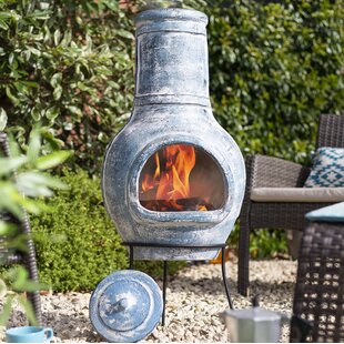 Breanna Clay Wood Burning Chiminea By Sol 72 Outdoor