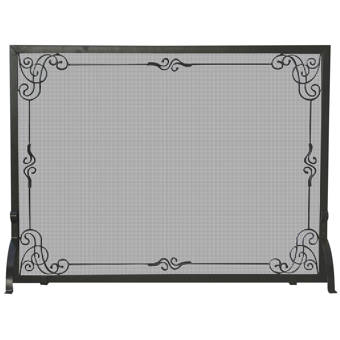 Uniflame Single Panel Iron Fireplace Screen Reviews Wayfair Ca