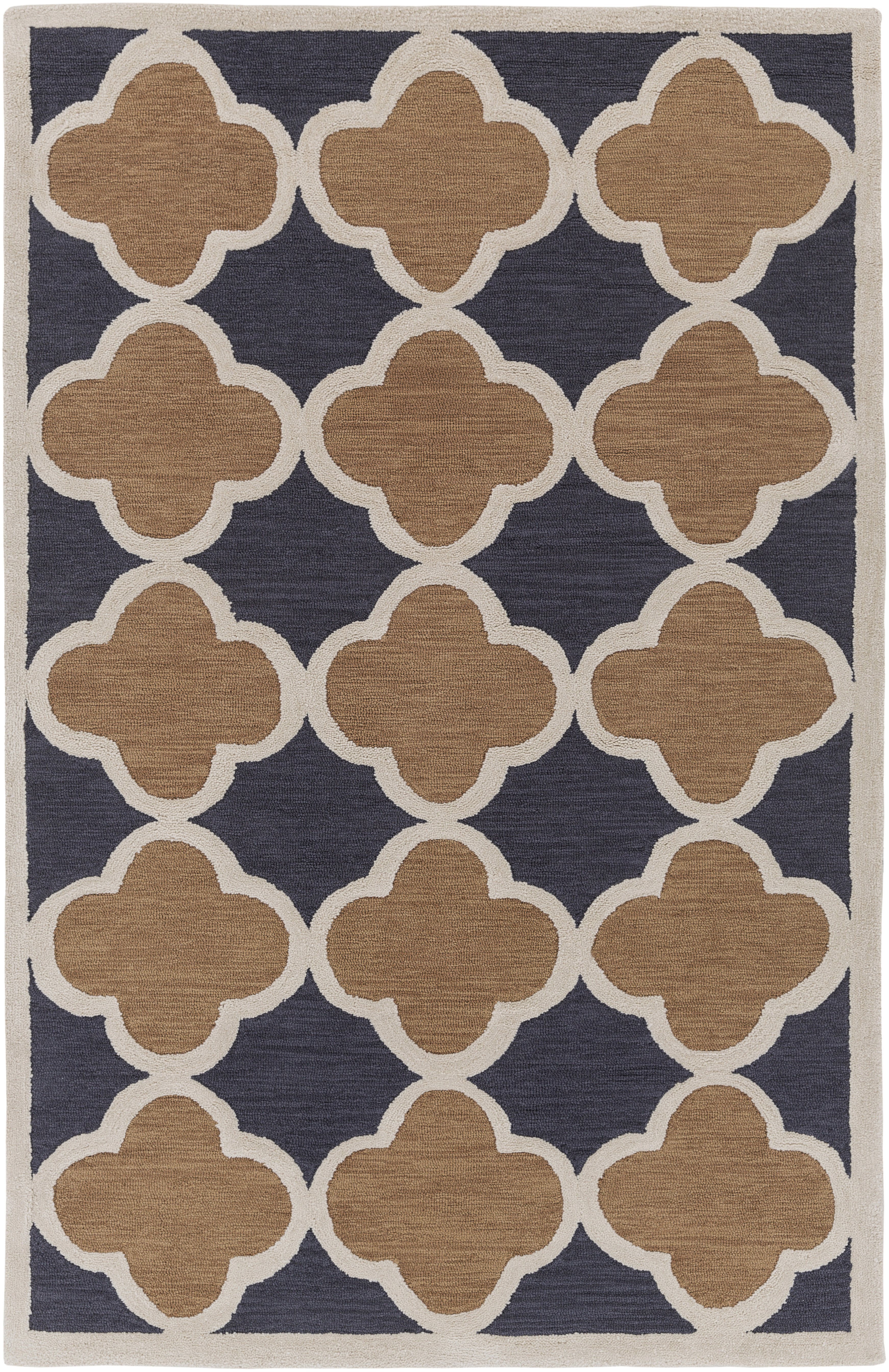 Red Barrel Studio Corson Geometric Handmade Tufted Gray Silver Area Rug Reviews Wayfair