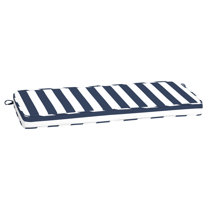 striped bench cushion