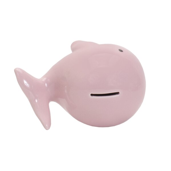 Sunside Sails Heckson Solid Whale Piggy bank | Wayfair