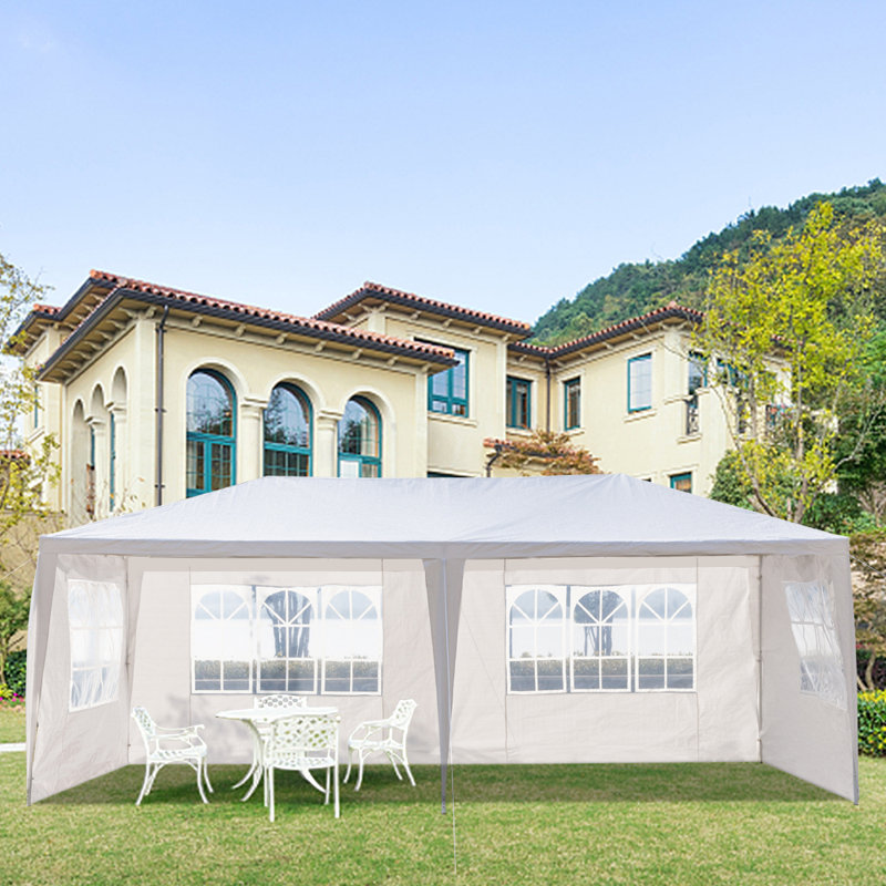 Ktaxon 20 Ft W X 10 Ft D Steel Party Tent Reviews Wayfair