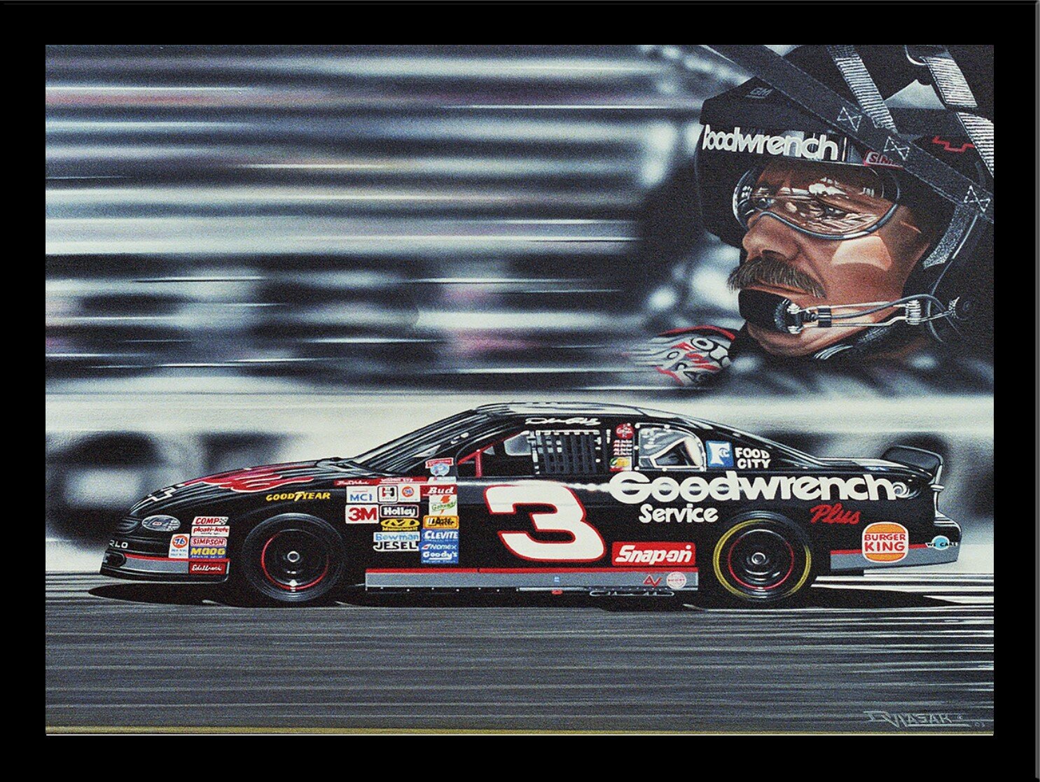 Buy Art For Less Dale Earnhardt by Darryl Vlasak - Picture Frame ...