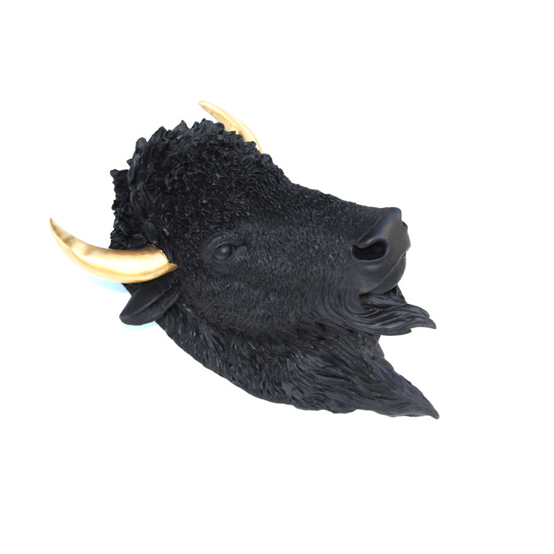 Faux Taxidermy Bison Head Wall Decor Reviews Allmodern