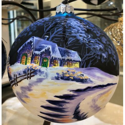Badash Crystal Hand-painted Driveway Ball Ornament