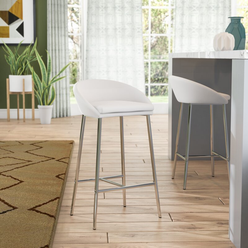 Beaulieu 24 Bar Stool Color: White